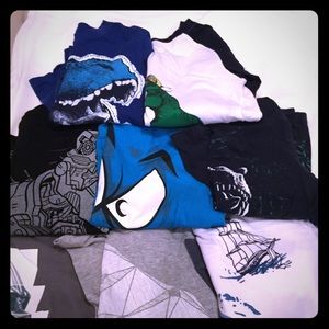 Boys long sleeve shirts.  Total of 8 shirts